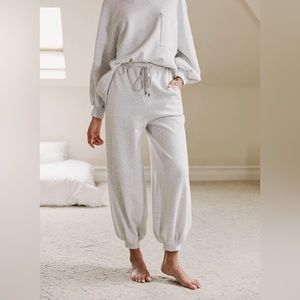 Nap Clothing Loungewear Balloon Cotton Sweatpants Gray Drawstring